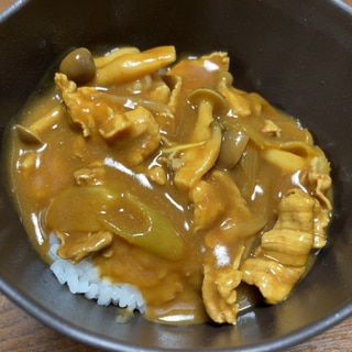 実家の和風カレー丼